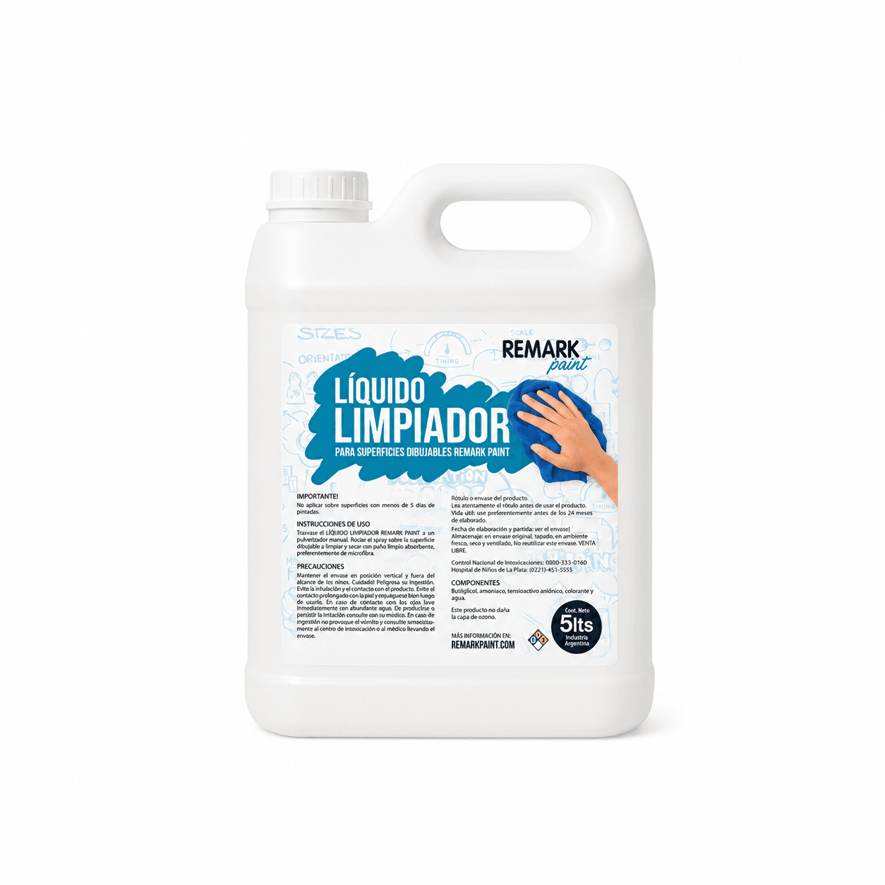 Líquido Limpiador Remark Paint 5 L